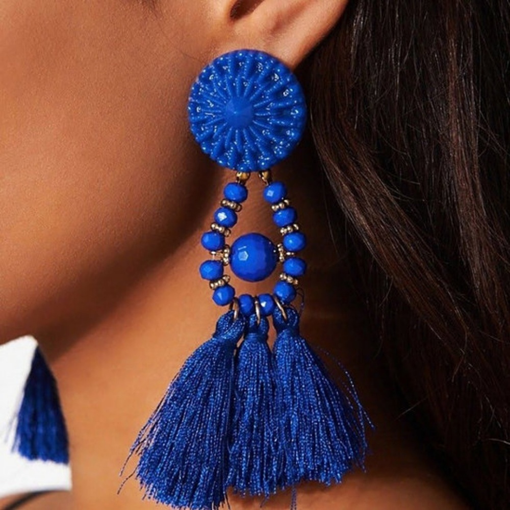Tassel earrings fringe style and feee gift - Picture 6 of 8